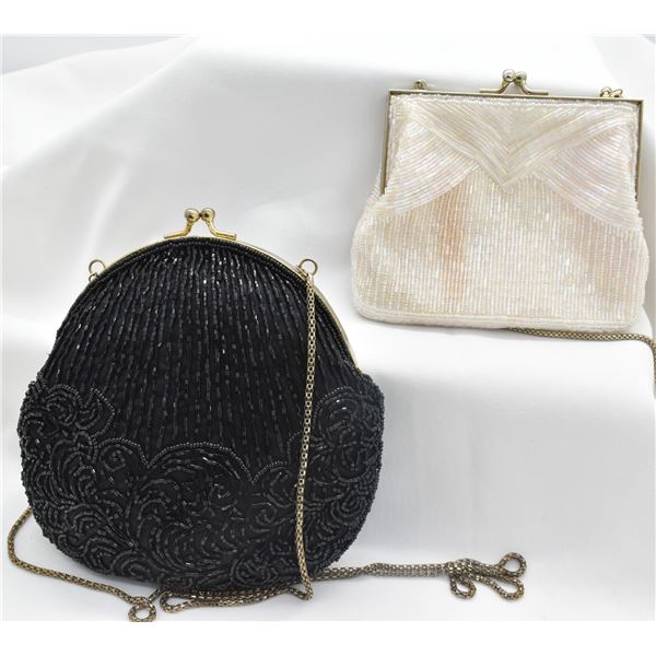 2 Vintage Beaded Evening Purses