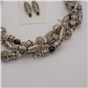Image 2 : Triple Strand Beaded Handcrafted Jewelry Set