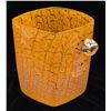 Image 2 : Orange Fused Glass Handled Square Ice Bucket