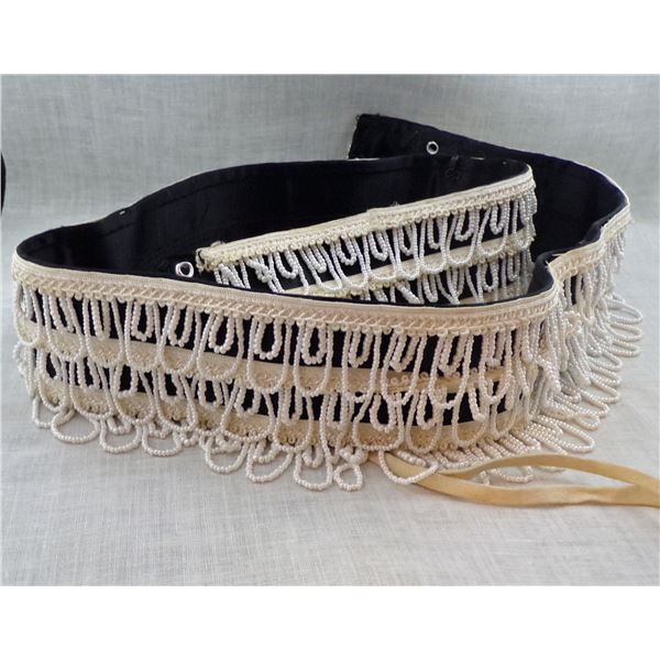Beaded Satin Belt