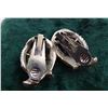 Image 3 : Pair of Silver-Tone Onyx Clip-On Earrings