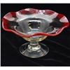 Image 1 : Amberina Viking Glass Footed Compote