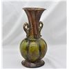 Image 2 : Large Double Handled Retro Metal Art Vase