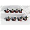 Image 1 : Set of 8 Handcrafted wooden Duck Napkin Rings
