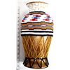 Image 8 : Hand Beaded Pottery Vase by Kathy Kills Thunder