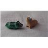 Image 4 : 2 Micro Miniature Zuni Fetishes by Leroy Ukestine