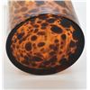 Image 3 : Tortoise Shall Tall Cylindrical Vase Hand Blown