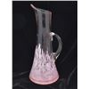 Image 1 : Hand Blown Murano Style Blush Pink Pitcher