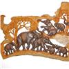 Image 5 : Hand Carved Lg. Teak Elephant Wall Hanging (ART-011)