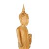 Image 5 : Hand Carved Old Teak Buddha Bust On Base (CLB-007)