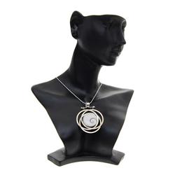 Polished Shell & Sterling Necklace  (JEW-202)