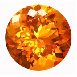25.70ct Astounding Round Golden Yellow Citrine FLAWLESS (GEM-12694)