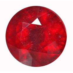 4.35ct Round Natural Blood Red Ruby Mozambique (GEM-12828)