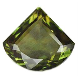 33.85ct Astounding Fan Shape Green Yellow Amethyst VVS (GEM-12842)