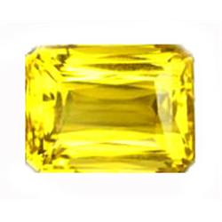 13.6CT AAA Yellow Octagon Cut Citrine FLAWLESS (GEM-12445A)