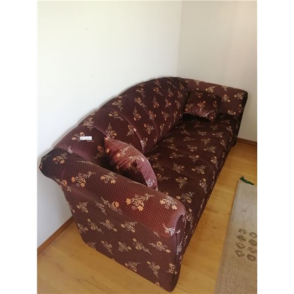 Vintage Upholstered Floral Sofa