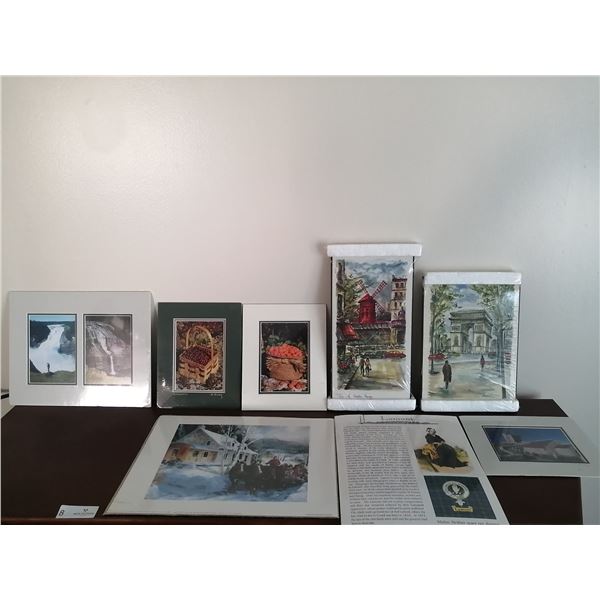 Assorted Posterboard-Mounted Artwork and Photography