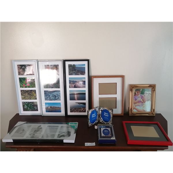 Assortment of Empty Photo Frames (Including Silverplate)