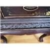 Image 6 : Antique Carved Wooden Side Table w/ Stressed Look