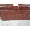 Image 2 : Vintage Brown Leather Storage Ottoman