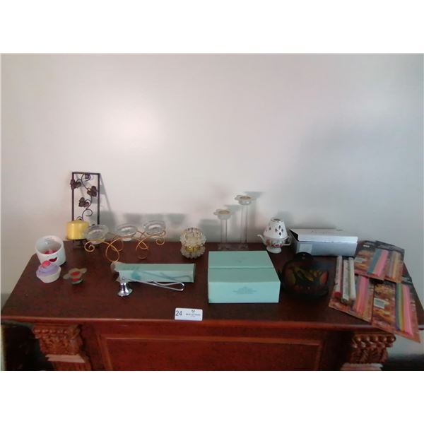 Assorted Candles, Candle Holder, Candle Snuffer, and More!
