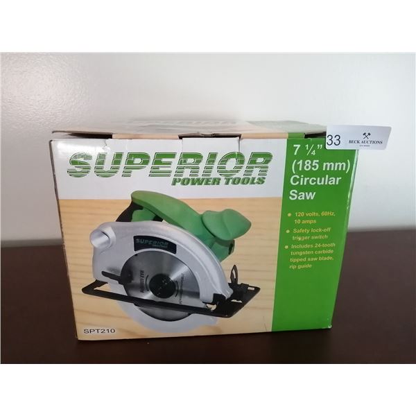 7.25  Circular Saw (Model No. SPT210) (Brand New)