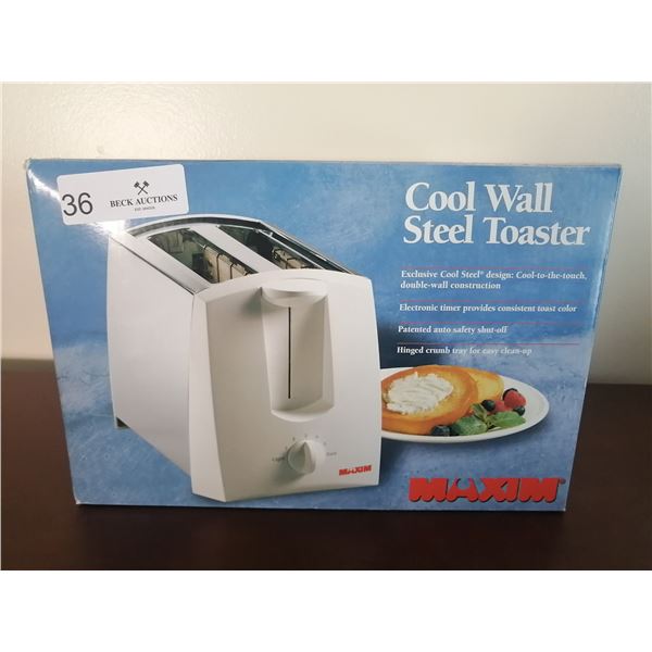 Maxim Cool Wall Steel Toaster (Brand New)