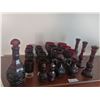 Image 2 : Beautiful Dark Red Glassware Set