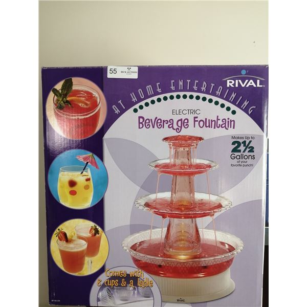 Rival Electric Beverage Fountain Lighted Beverage Drink Fountain BF150 in the Original Box