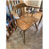 Image 5 : 5' Long x 3' Wide x 30" Tall Solid Wooden Table With Two Leaves and Four Chairs