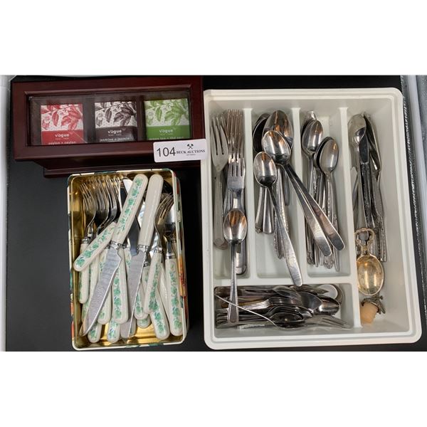 Silver Ware Tea Box With Tea Plus More