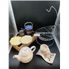 Image 1 : Tea Pot Plus Tea Cups and Quality Banana Stand and More