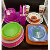 Image 2 : Great Big Summer Plastic Dishes Lot