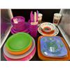 Image 3 : Great Big Summer Plastic Dishes Lot