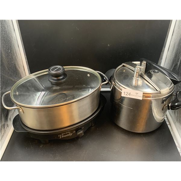 Lagostina Pressure Cooker and a Crock Pot