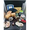 Image 1 : Lot of Kitchen Dishes and Decor Plus More Items Including a Picnic Basket