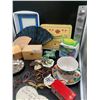 Image 2 : Lot of Kitchen Dishes and Decor Plus More Items Including a Picnic Basket