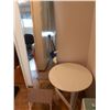 Image 1 : Five Foot Tall Mirror With 22" Inch Radius Table and a Small Step