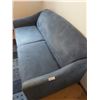 Image 2 : Blue Sofa Bed Great Condition 68" Long  x 33" Tall x 36" Wide