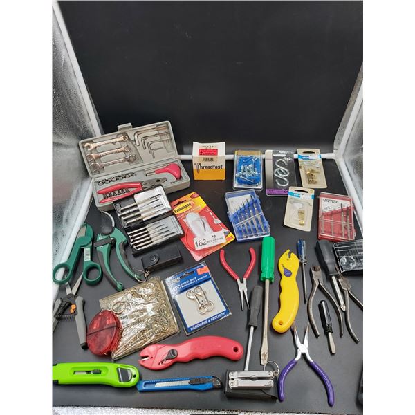 Red Tool Box Full of Tools Ikea Wooden Plank Plus More Tools