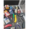 Image 3 : Red Tool Box Full of Tools Ikea Wooden Plank Plus More Tools