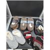 Image 1 : Five Pairs Large Of Sherpa Lined Slippers and Wooly Socks