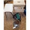 Image 1 : Two Step Stools Makeup Bags and Basket Lot