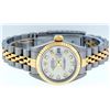 Image 3 : Rolex Ladies 26mm Quickset Sapphire 2 Tone 18K Silver Diamond Datejust Wristwatc