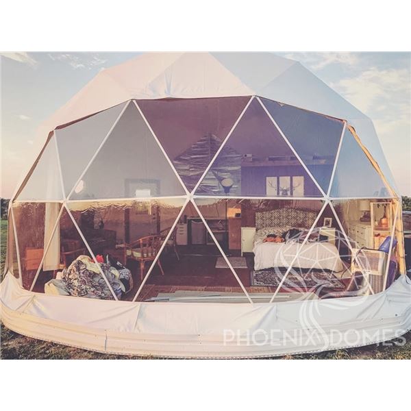 Group of 4 Pheonix Domes - (2) Beige 20x20 Domes, (1) 20x20 White & (1) 24x24 Clear Dome- Value $48k