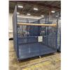 Image 1 : Large Industrial Rolling Blue Metal Cage Bin - approx. 8ft. 4in (h) x 8ft (d) x 8ft. (w)