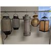 Image 1 : Group of 9 hanging light fixtures