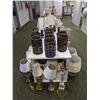 Image 1 : Large group of assorted light fixtures - mostly table lamps & lamp shades - approx. 75 pcs