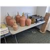 Image 3 : Large group of assorted light fixtures - includes mostly lamp shades/table lamps & wall scones