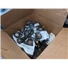 Image 1 : Box lot of lighting fixtures - includes Chandeliers & etc.